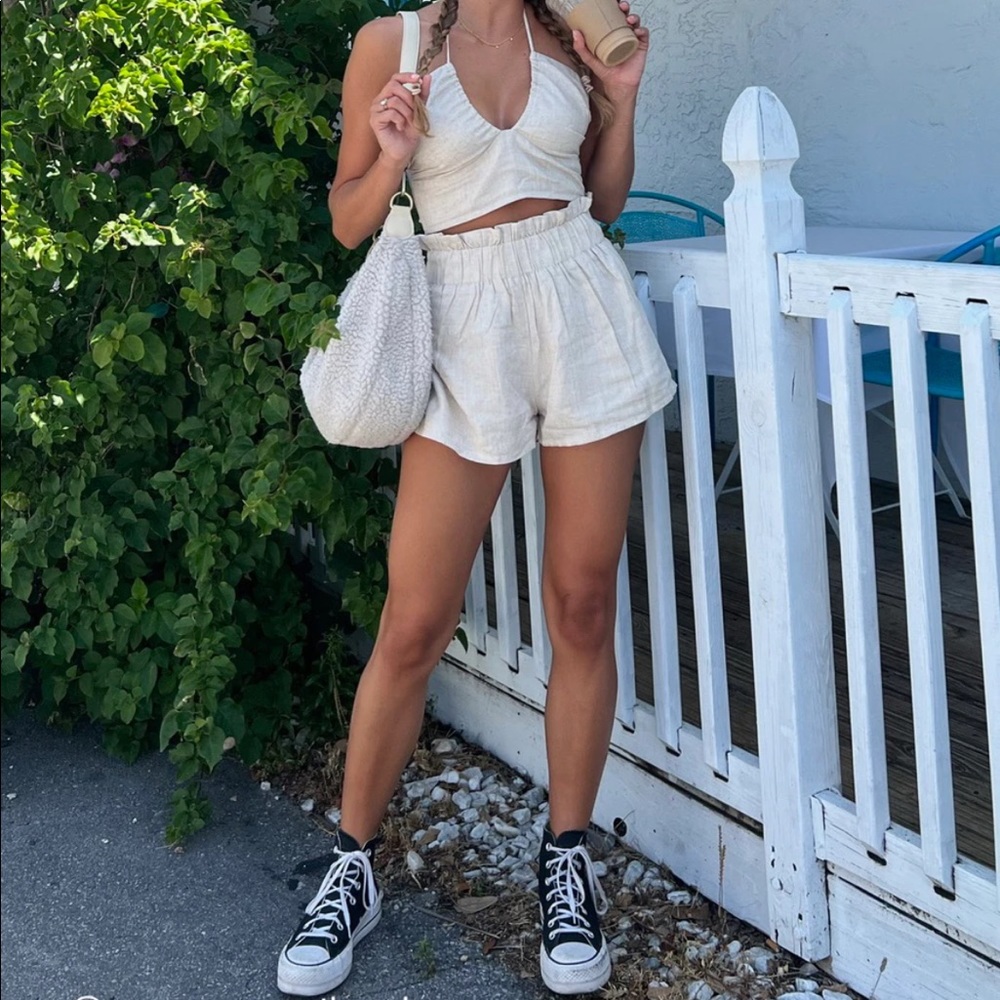 GREY BANDIT Linen Shorts